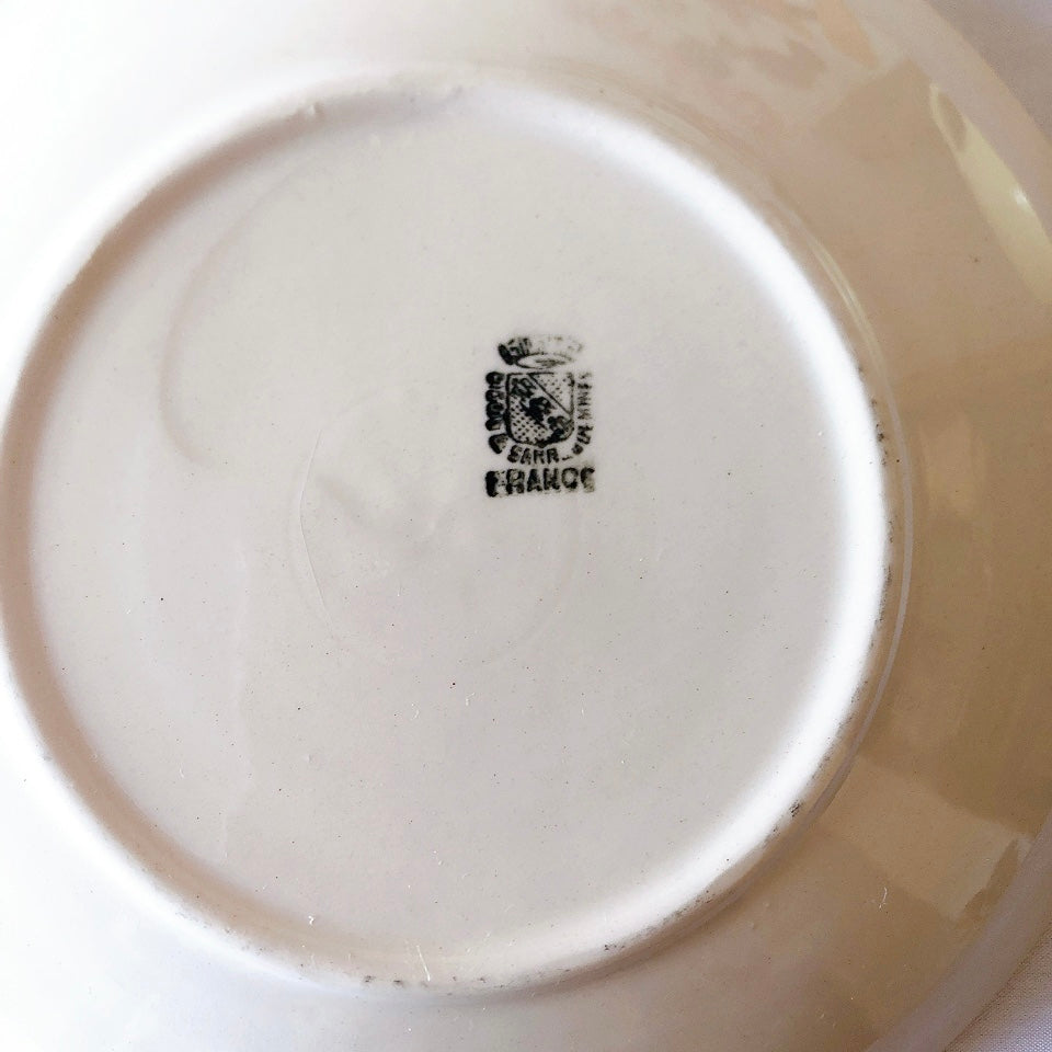 ディゴワンサルグミンヌ ショコラカップアンドソーサー レモンカラー フランスアンティーク食器 ブロカントアンティーク 蚤の市