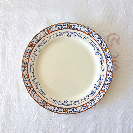 クレイユモントロー COLBERT コルベール ディナープレート A フランスアンティーク 19世紀