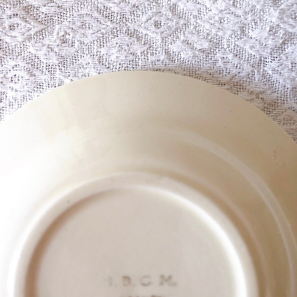 ショワジールロワ HB & Cie Choisy le Roi『ローズ』ディネット スーププレート 深皿 フランスアンティーク食器 ブロカントアンティーク 蚤の市