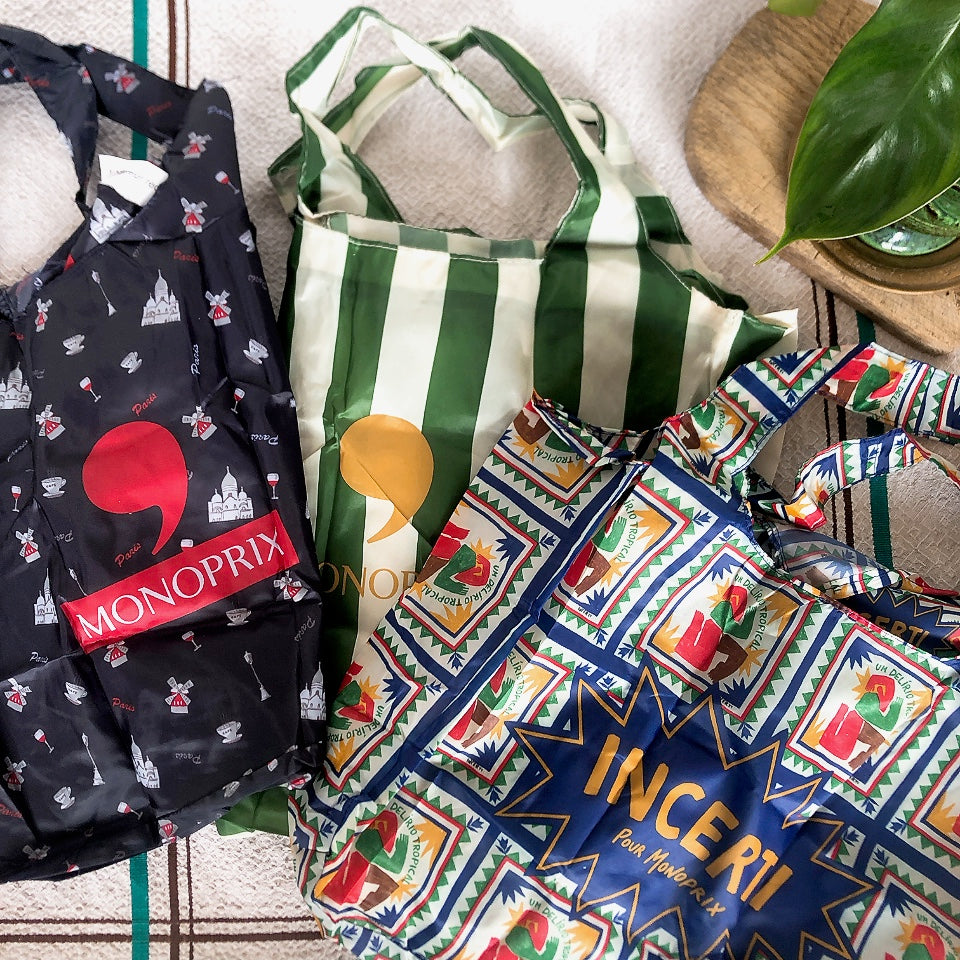フランス モノプリ(MONOPRIX)エコバック エッフェル塔 フランス土産 フランスエコバック エッフェル塔柄エコバック