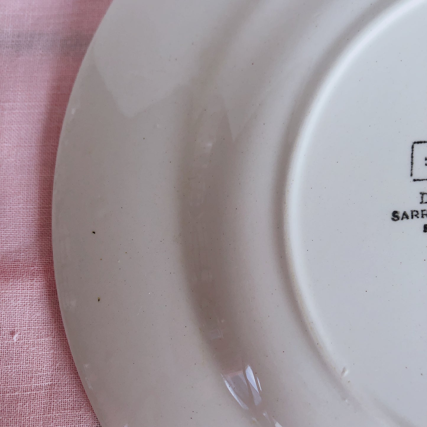 サルグミンヌ 『EDWINA』ディナープレート/平皿 A フランスアンティーク食器 ブロカント 蚤の市