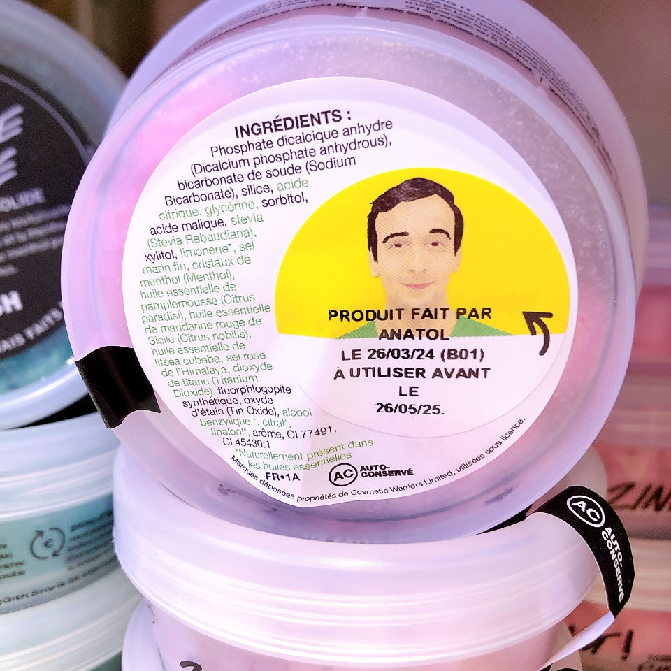 LUSH ラッシュ マウスウォッシュタブレット 8個セット クレームドマント45g ジングZING! マウスウォッシュ オーラルケア 口臭ケア