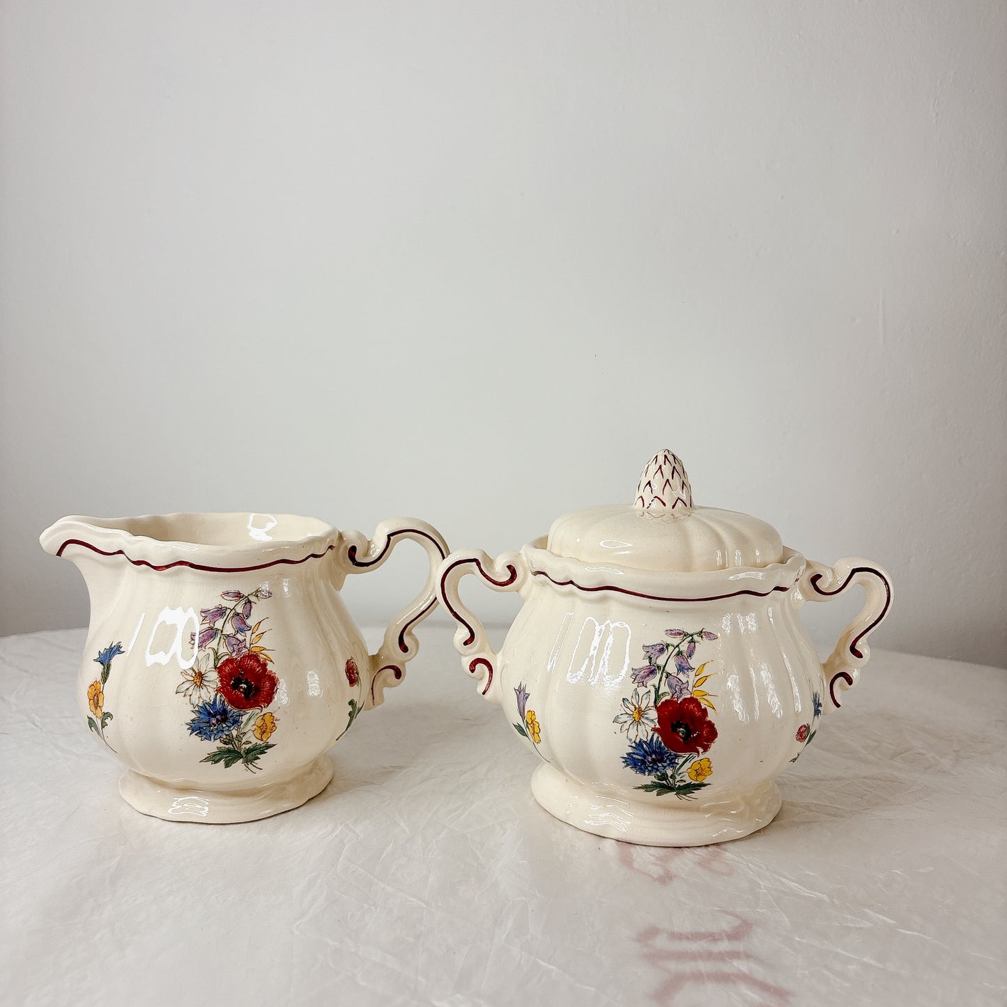 ディゴワンサルグミンヌ Digoin&sarreguemines アグレスト コーヒー/ティーポット フランスアンティーク食器 フランス蚤の市・ブロカント