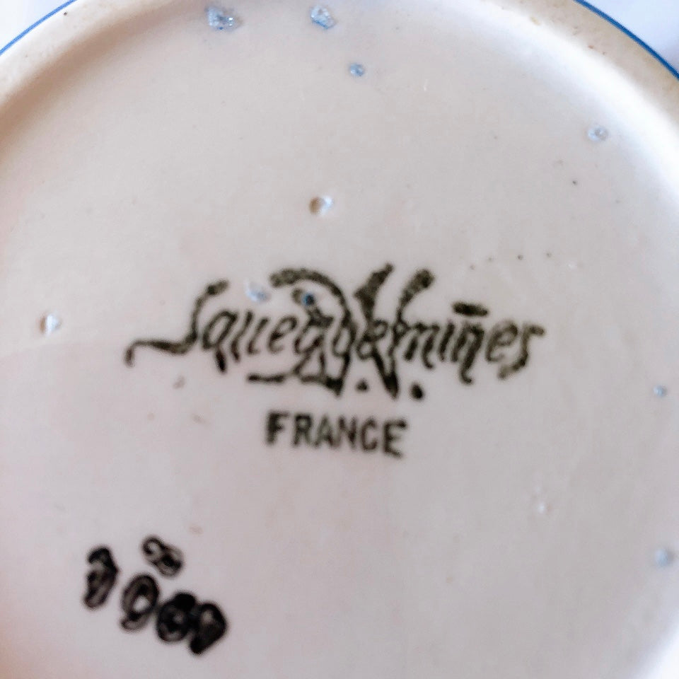 サルグミンヌ sarreguemines コーヒー/ティーポット フランスアンティーク食器 蚤の市 ブロカントアンティーク