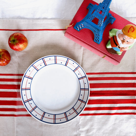 リュネヴィル K&G LUNEVILLE " MALOU"シリーズ ディナープレート 平皿 B フランスアンティーク食器 蚤の市 ブロカント