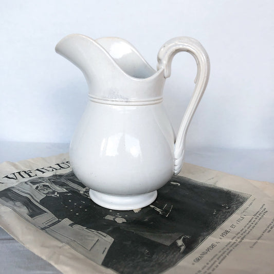 フランス サルグミンヌ あひる口のピシェ ピッチャー フランスアンティーク食器 フランスブロカント・蚤の市