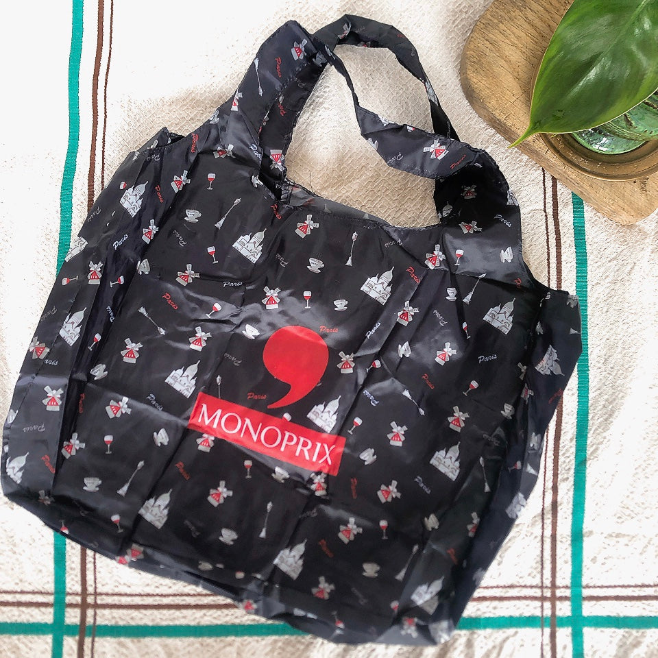 フランス モノプリ(MONOPRIX)エコバック エッフェル塔 フランス土産 フランスエコバック エッフェル塔柄エコバック