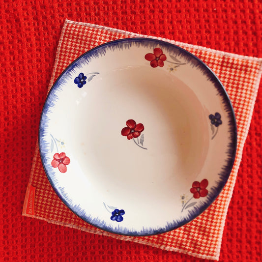 ご予約ディゴワンサルグミンヌ 『マリールー』 キャロットプレート・深皿 C スーププレートB 2枚カフェオレボウルx1 3点セット フランスアンティーク・ヴィンテージ食器 ブロカント 蚤の市