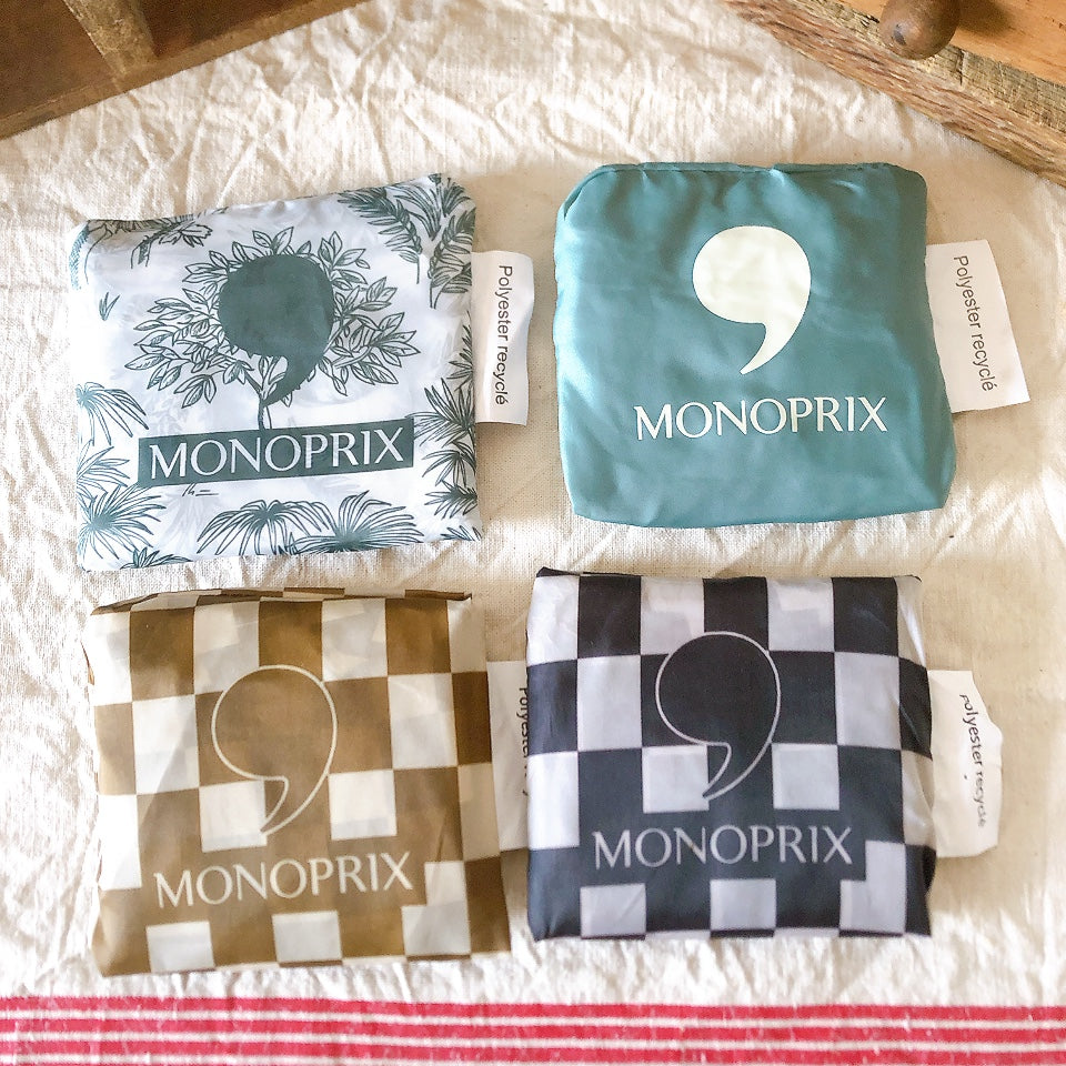 フランス モノプリ(MONOPRIX)エコバック エッフェル塔 フランス土産 フランスエコバック エッフェル塔柄エコバック
