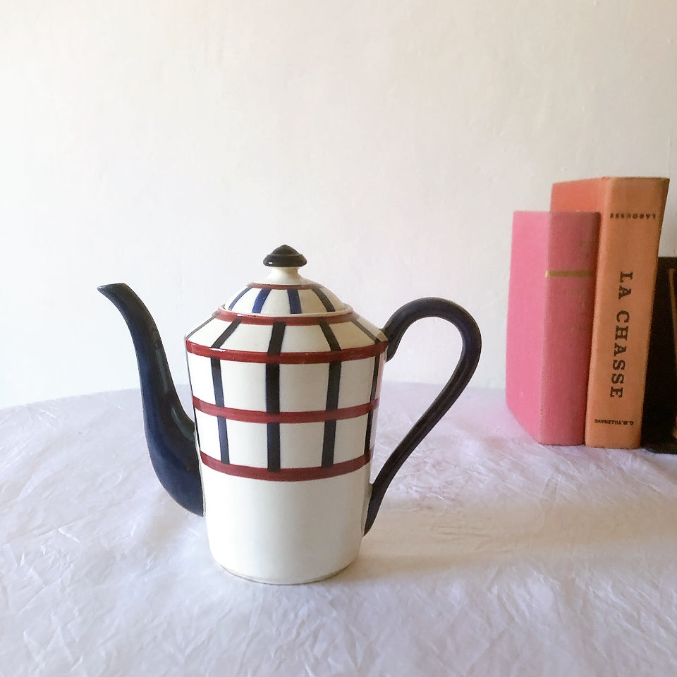 クレイユモントロー HBCM Béarn バスク柄 コーヒー／ティポット