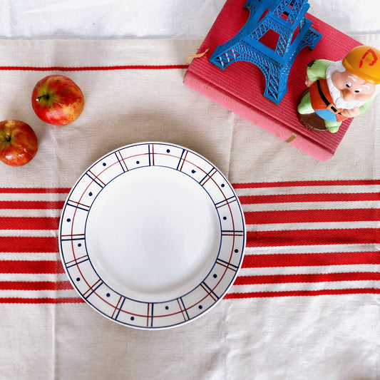 リュネヴィル K&G LUNEVILLE " MALOU"シリーズ ディナープレート 平皿 A フランスアンティーク食器 蚤の市 ブロカント