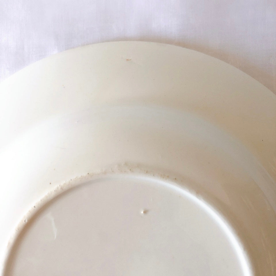 ディゴワンサルグミンヌ Digoin&sarregumines ”ODETTE” 深皿 B 赤 フランスアンティーク食器 ブロカント 蚤の市