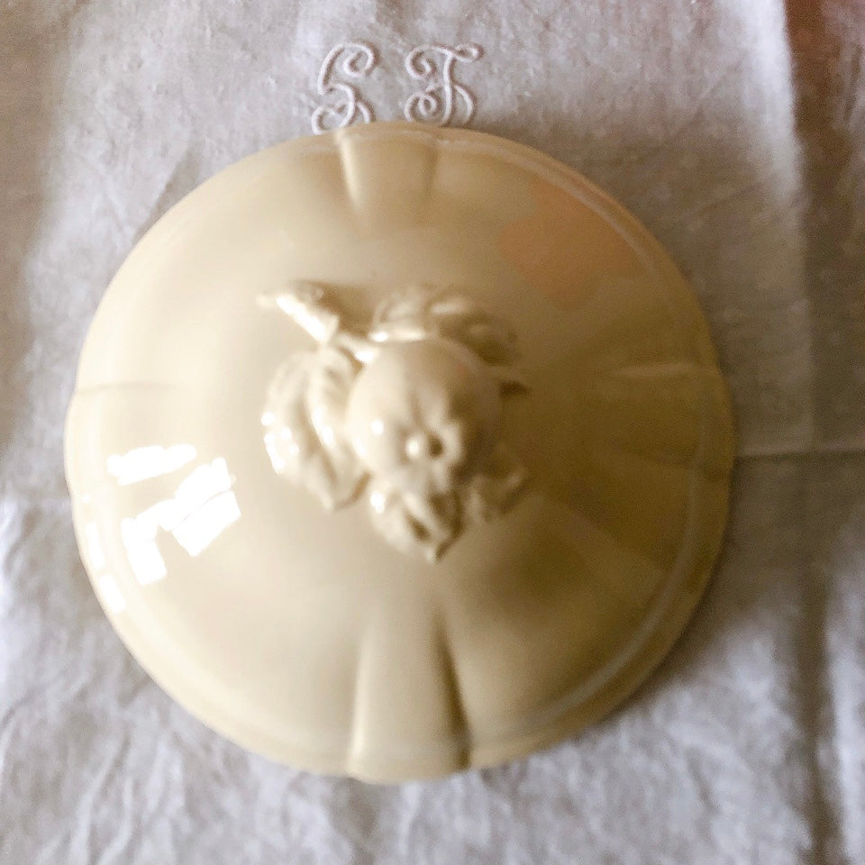 フランス ディゴワン&サルグミンヌ 花リムスーピエール フランスアンティーク食器 ブロカント 蚤の市
