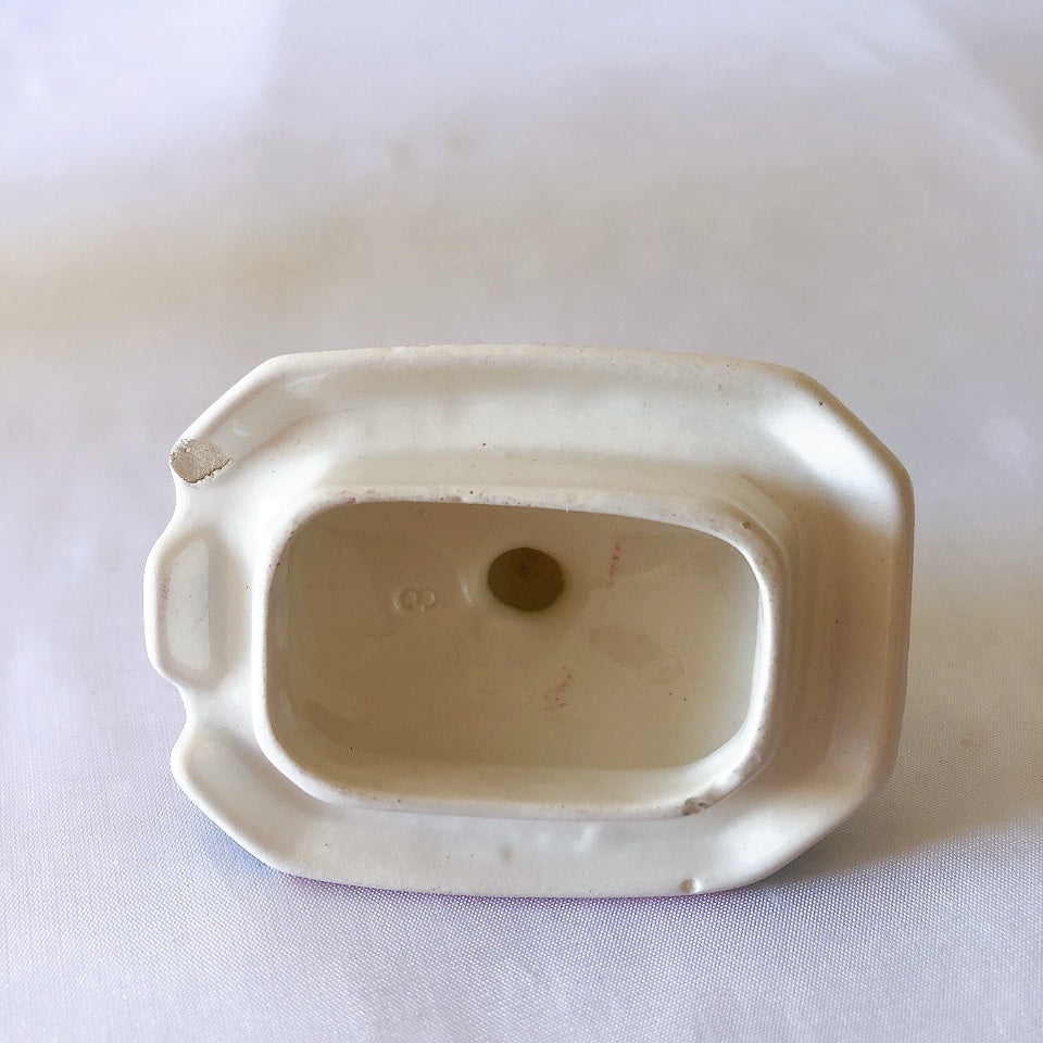 ディゴワンサルグミンヌ Digoin&sarreguemines LES BULLES アールデコ柄ポット ミルクポット B フランスアンティーク食器 蚤の市 ブロカントアンティーク