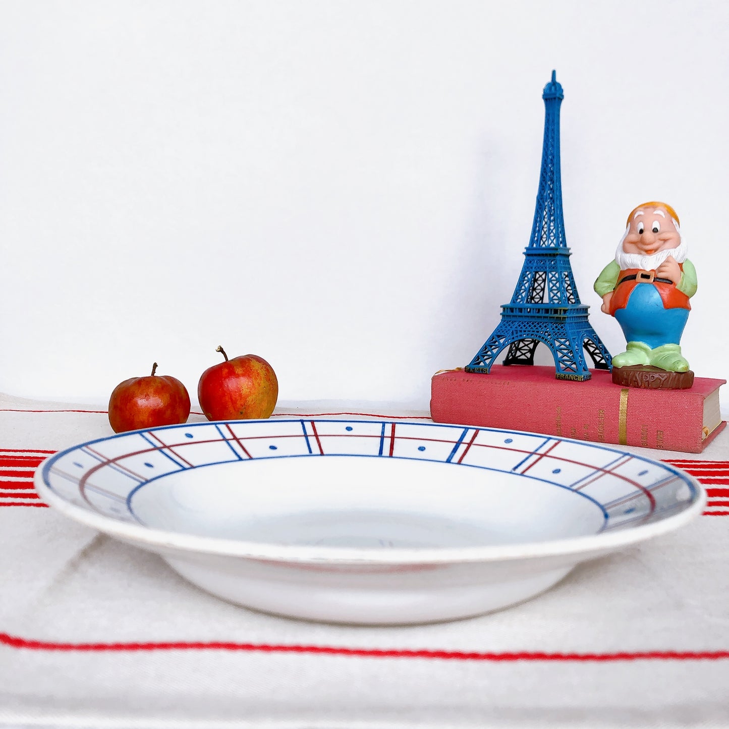 リュネヴィル K&G LUNEVILLE " MALOU"シリーズ スーププレート 深皿 フランスアンティーク食器 蚤の市 ブロカント