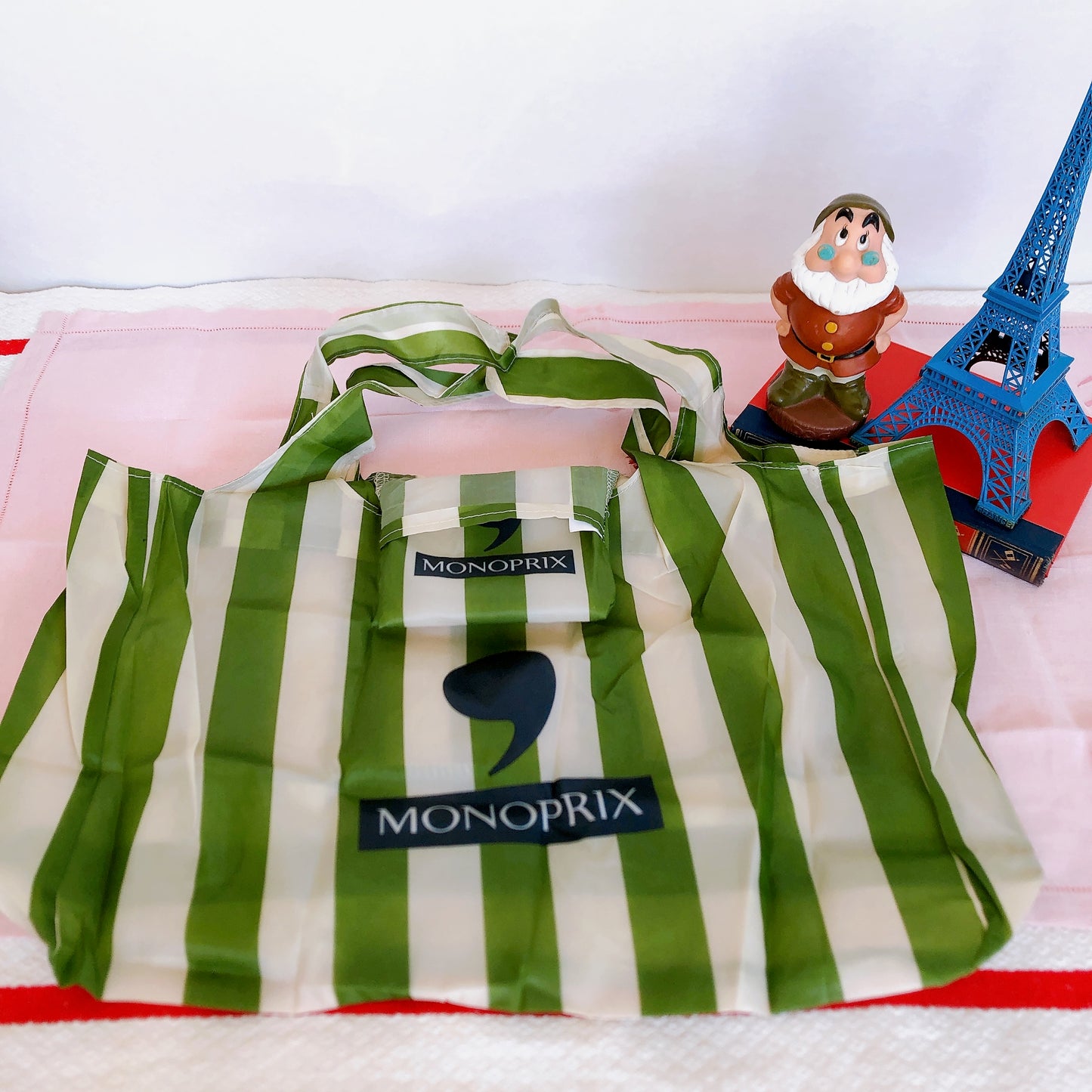 フランス モノプリ(MONOPRIX)エコバック エッフェル塔 フランス土産 フランスエコバック エッフェル塔柄エコバック