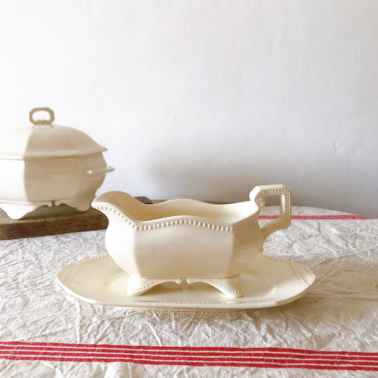 ご予約 サルグミンヌ オクトゴナルソーシエール フランスアンティーク食器 アンティーク食器 フランスブロカント・蚤の市