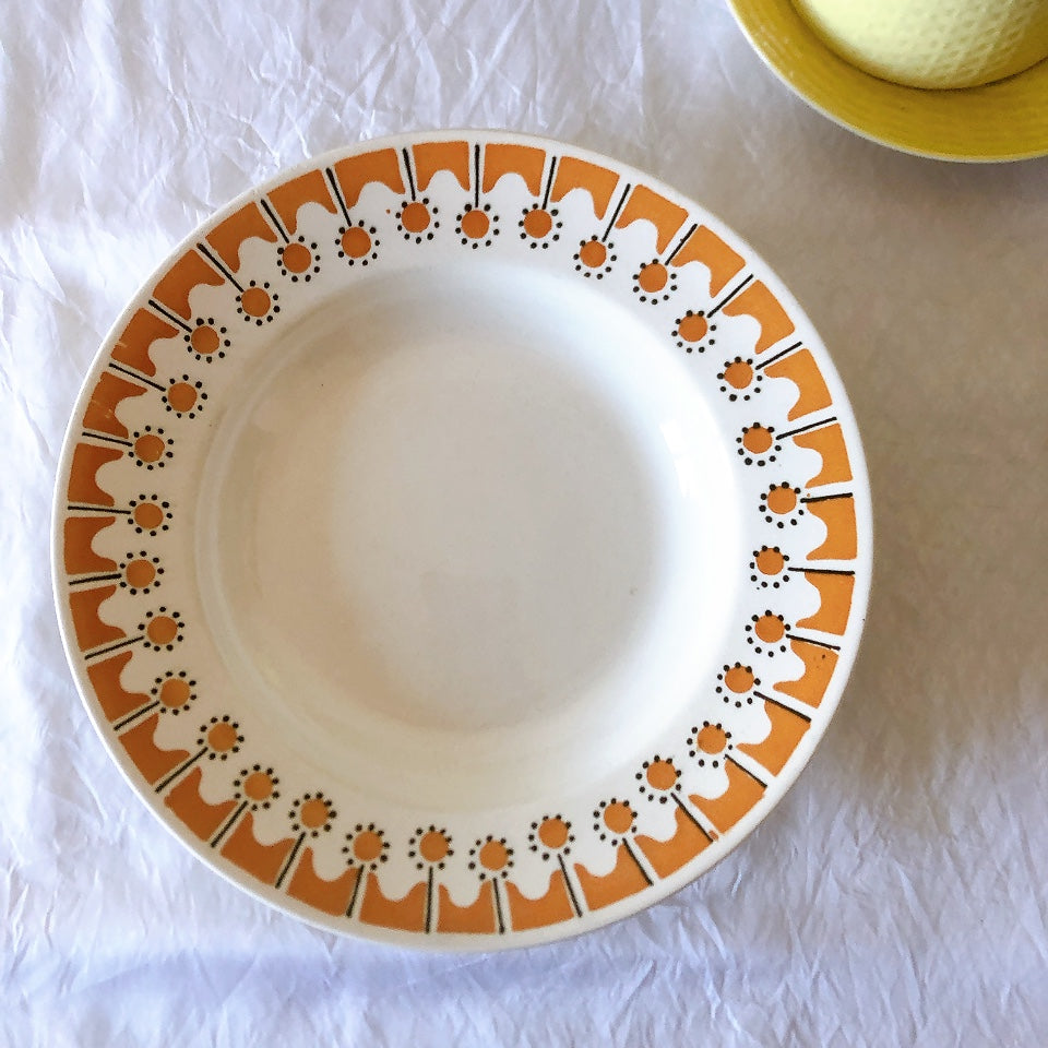 バドンヴィレ　スーププレート　スープ皿　フランスアンティーク ご予約フランス Badonviller バドンヴィレー RADIO シリーズ スープ