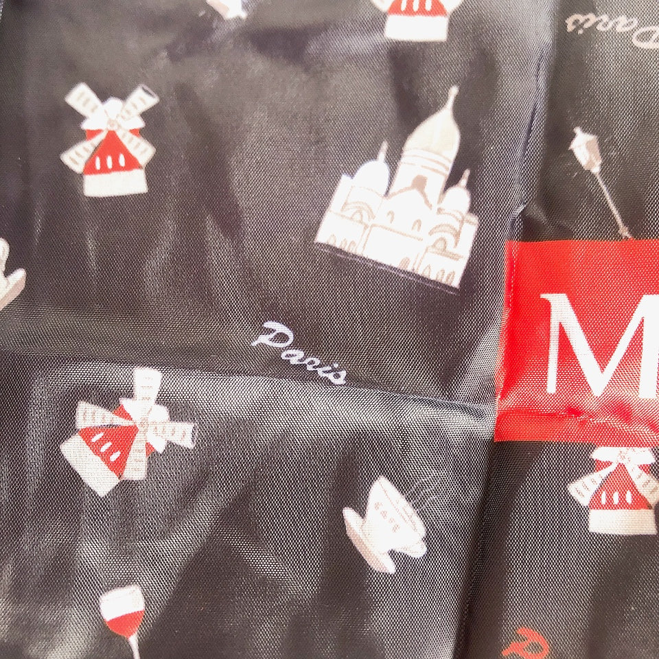 フランス モノプリ(MONOPRIX)エコバック エッフェル塔 フランス土産 フランスエコバック エッフェル塔柄エコバック