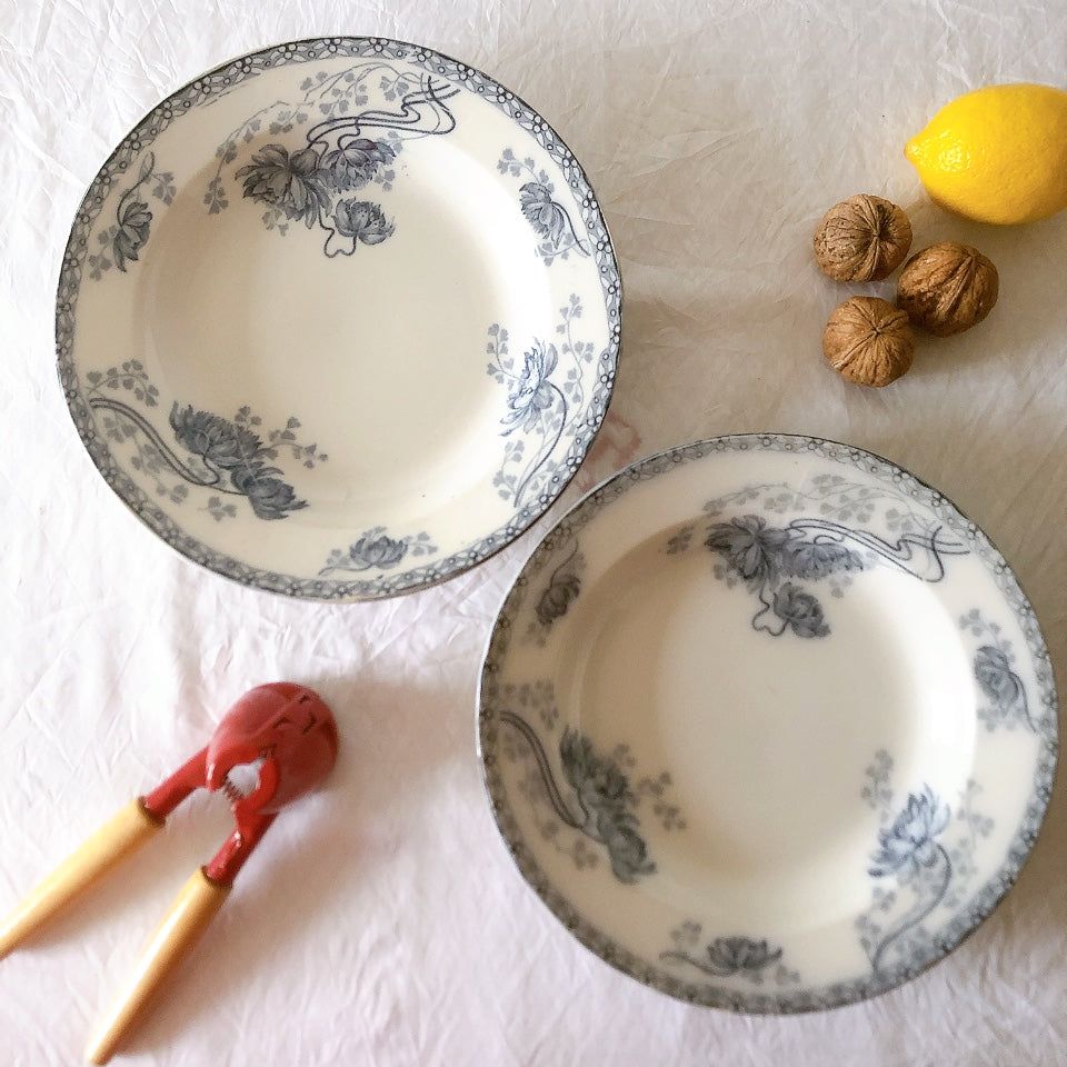 royat サルグミンヌ　深皿　フランス　アンティーク　プレート フランスアンティーク U＆Cサルグミンヌ スーププレート 深皿