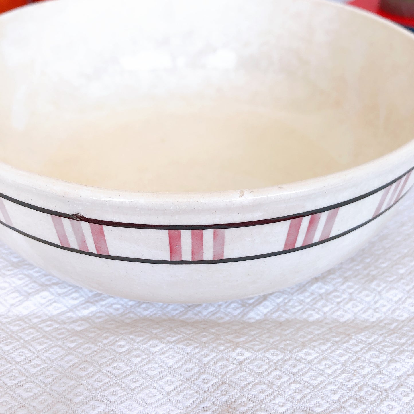 SALINS サラン バスク柄 レギュミエール/小さなスーピエール フランスアンティーク食器 ブロカント 蚤の市