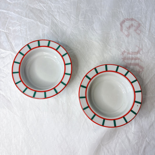 バスク柄 ディネット 深皿 ランスアンティーク食器 ブロカントアンティーク 蚤の市