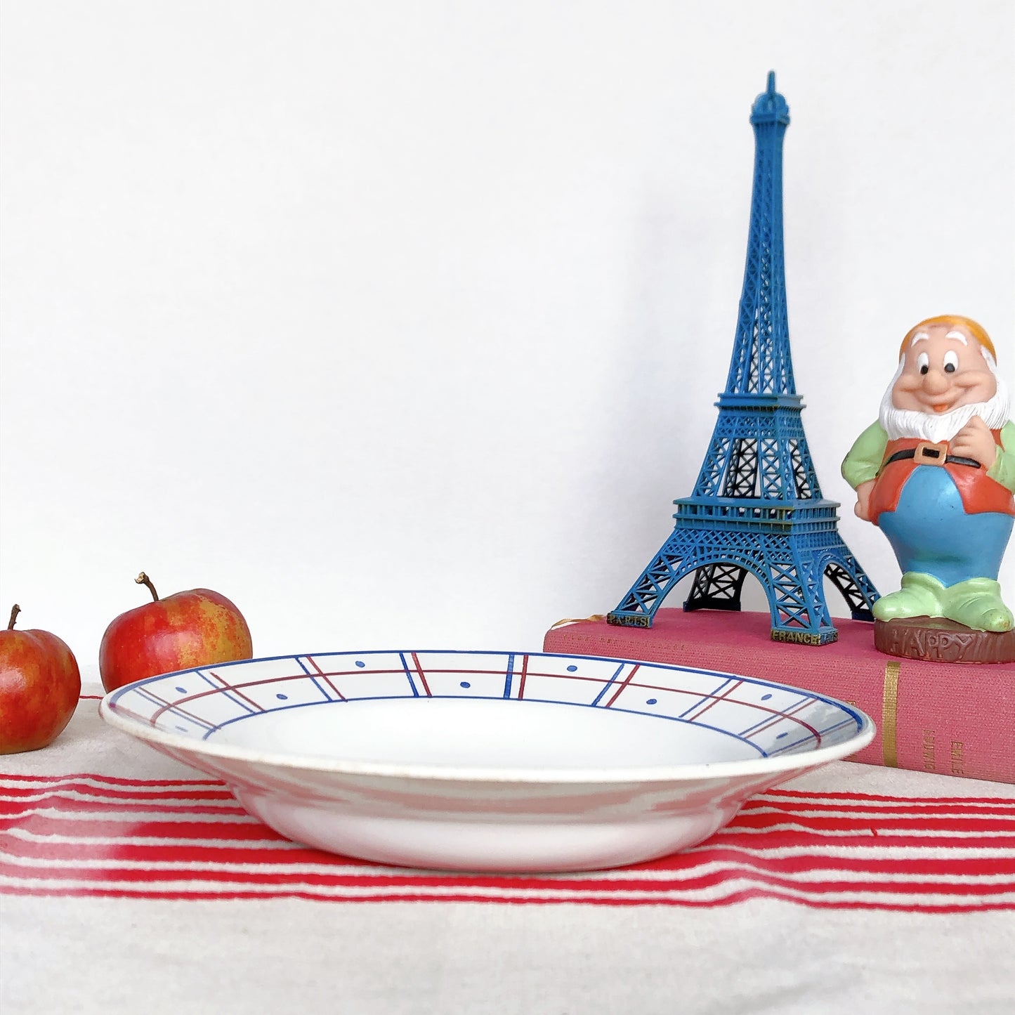 リュネヴィル K&G LUNEVILLE " MALOU"シリーズ スーププレート 深皿 フランスアンティーク食器 蚤の市 ブロカント