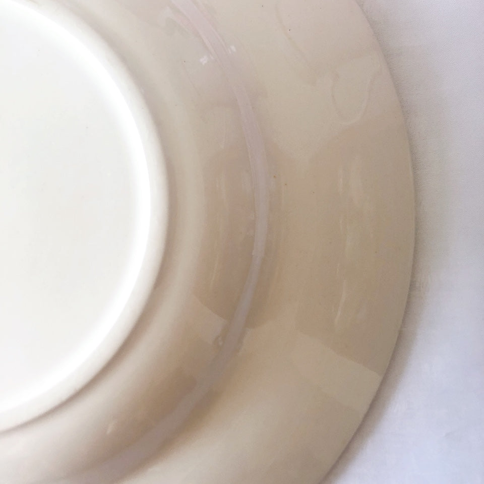 クレイユエモントロー HBCM ECOSSAIS スーププレート/深皿 C フランスアンティーク食器 ブロカントアンティーク 蚤の市