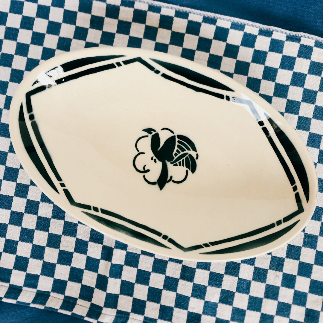 Badonviller バドンヴィレー ラヴィエ『PARADIS』A フランスアンティーク食器 ブロカント 蚤の市