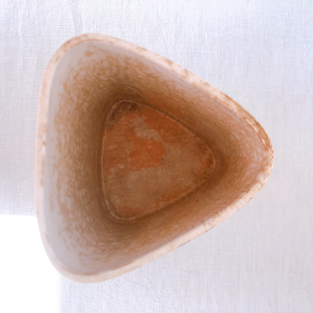 フランスアンティーク HBCM Béarn クレイユモントロー バスク柄 キャニスター「レッドxブルー」フランスアンティーク食器 ブロカント 蚤の市
