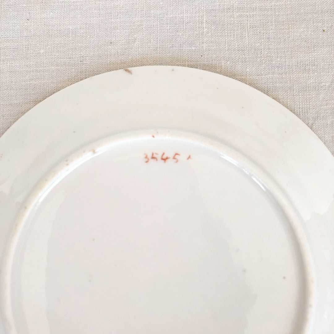 フランスアンティーク カップ&ソーサー&デザートプレートセット ピンク&ゴールド フランスアンティーク食器 ブロカント 蚤の市