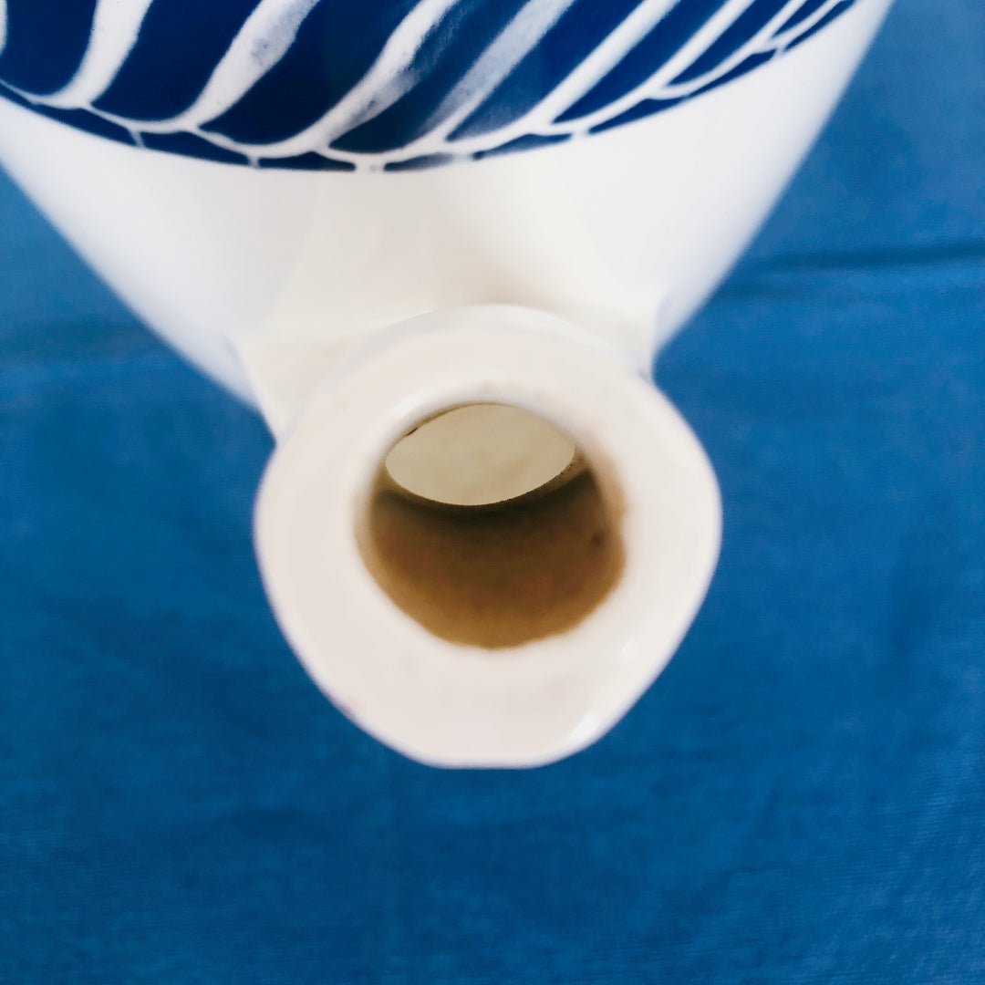 ディゴワンサルグミンヌ Digoin&sarregumines コーヒー/ティーポット ”JACQUOT” ブルー フランスアンティーク食器 ブロカント 蚤の市
