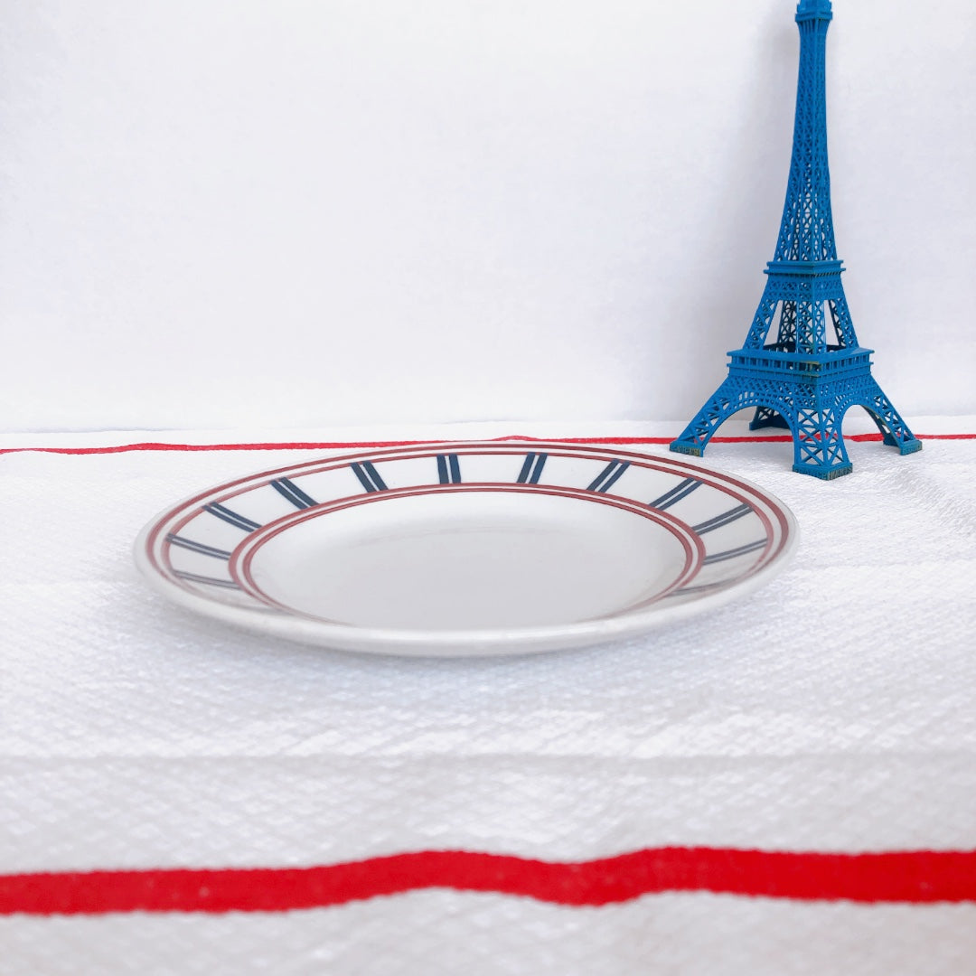 ムーランデルー Moulin des Loups バスク柄 ディナープレート/平皿 D フランスアンティーク食器 ブロカント 蚤の市