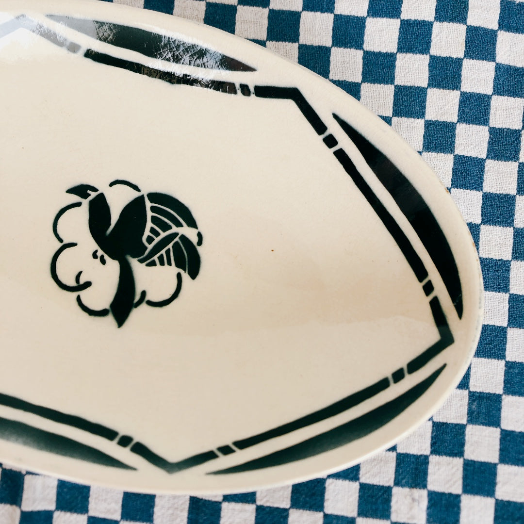 Badonviller バドンヴィレー ラヴィエ『PARADIS』A フランスアンティーク食器 ブロカント 蚤の市