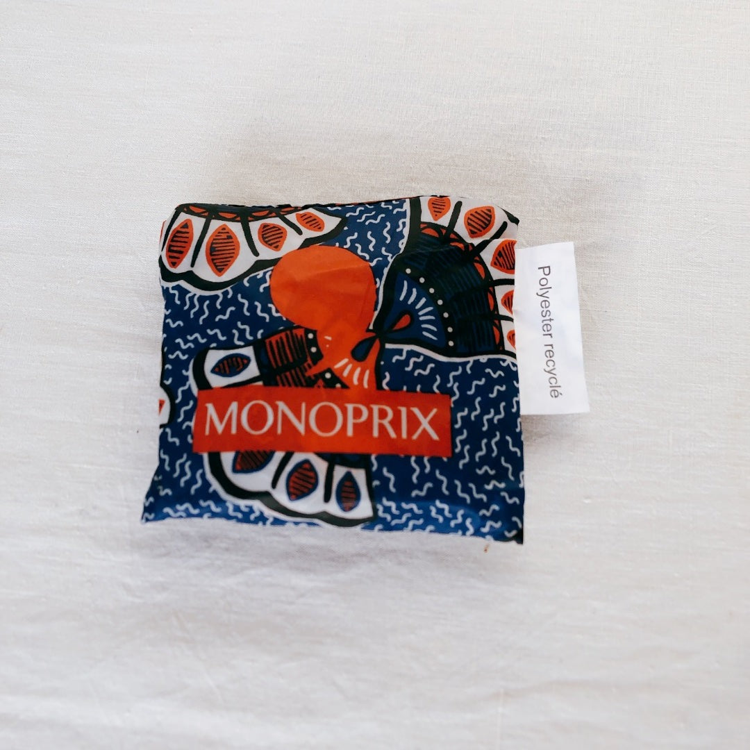 フランス モノプリ(MONOPRIX)エコバック エッフェル塔 フランス土産 フランスエコバック エッフェル塔柄エコバック