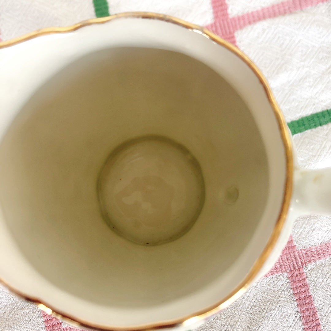 フランス リモージュ B&C のミルクポット 花柄 フランスアンティーク食器 ブロカント 蚤の市