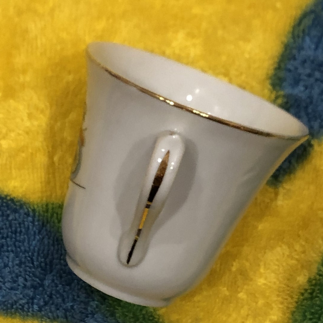 フランスヴィンテージのコーヒーカップ,6.8㎝