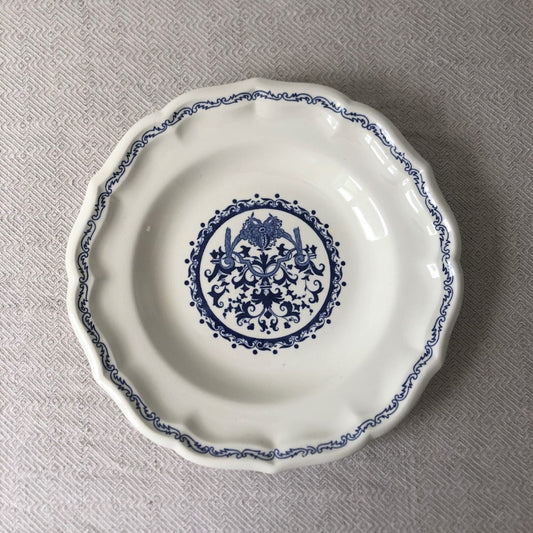 アンティーク GIEN ジアン スーププレート 25㎝ ファイアンス・フィーヌ A