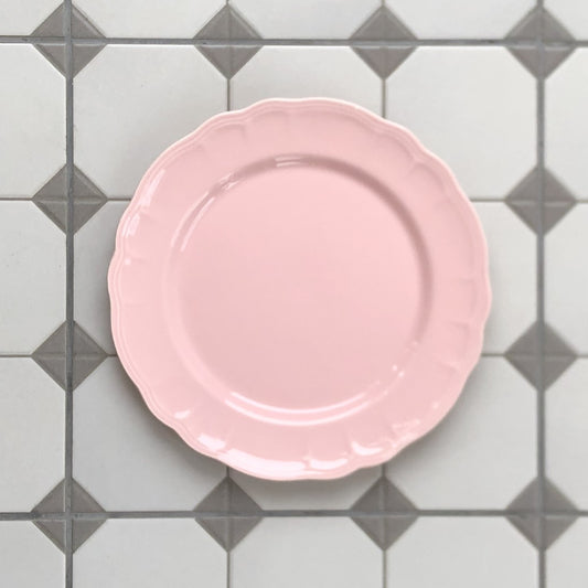 Salin サラン ディナープレート 花リム ピンク 25.5㎝ B