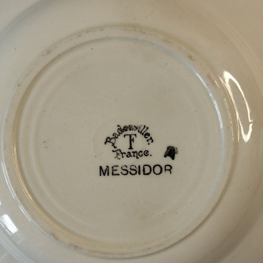 フランスアンティーク・食器・皿・プレート ブロカント Badonviller バドンヴィレーMESSIDOR・スーププレート D