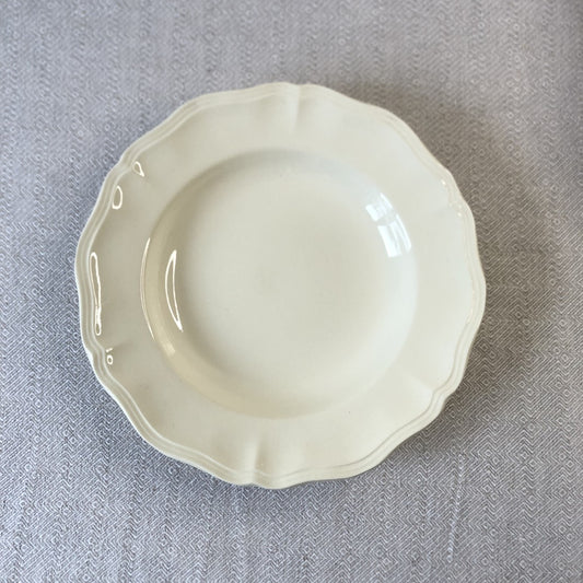 フランスアンティーク・ディゴワン・サルグミンヌ 花リム スープ・プレート 深皿 24.5㎝ C