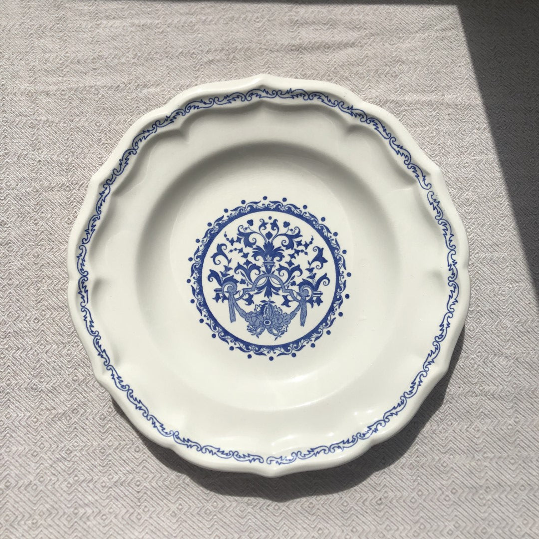 アンティーク GIEN ジアン スーププレート 25㎝ ファイアンス・フィーヌ E