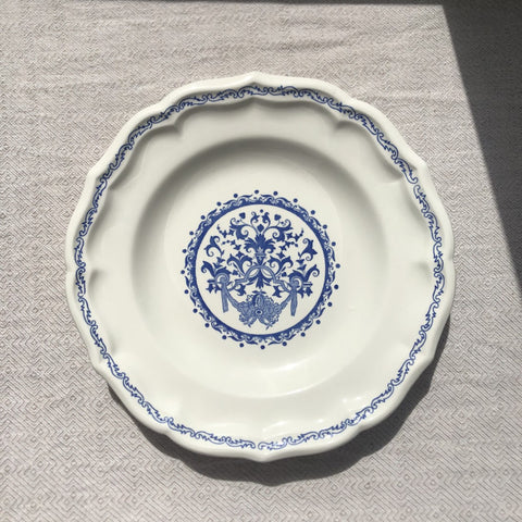 アンティーク GIEN ジアン スーププレート 25㎝ ファイアンス・フィーヌ E