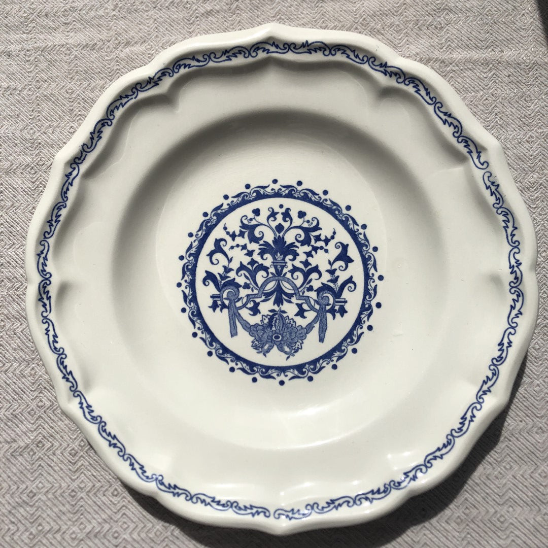 アンティーク GIEN ジアン スーププレート 25㎝ ファイアンス・フィーヌ E