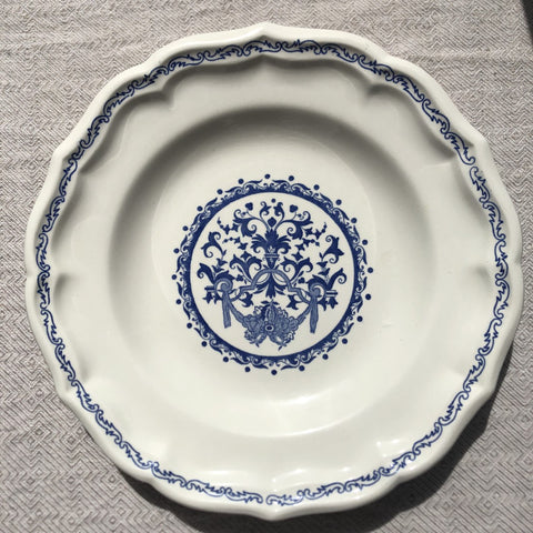 アンティーク GIEN ジアン スーププレート 25㎝ ファイアンス・フィーヌ E