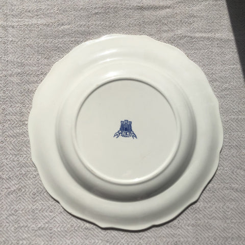 アンティーク GIEN ジアン スーププレート 25㎝ ファイアンス・フィーヌ E