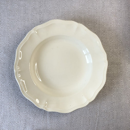 フランスアンティーク・ディゴワン・サルグミンヌ 花リム スープ・プレート 深皿 24.5㎝ G