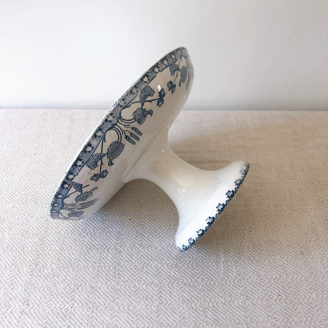 フランス U&C sarreguemines サルグミンヌ アンティーク コンポティエ コンポート皿 ”NOISETTES”
