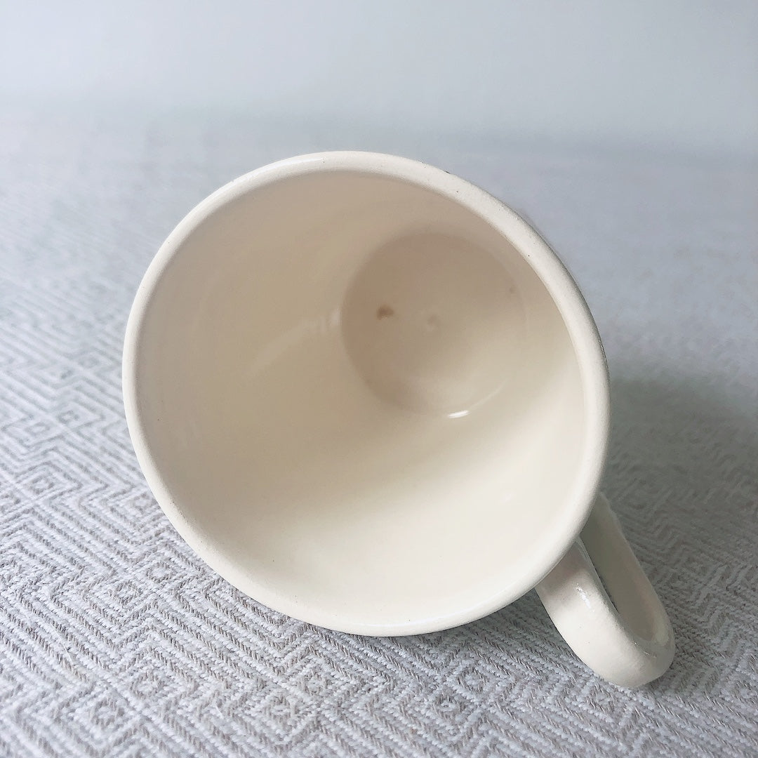 ディゴワンサルグミンヌ Digoin&sarreguemines アグレスト コーヒーカップ&ソーサー2客セット フランスアンティーク食器 フランス蚤の市・ブロカント