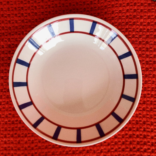 ムーランデルー Moulin des Loups バスク柄 キャロットプレート B フランスアンティーク食器 ブロカント 蚤の市